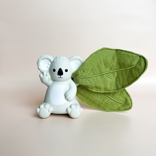 Banks the Koala Teether, Rattle and Scrunch.