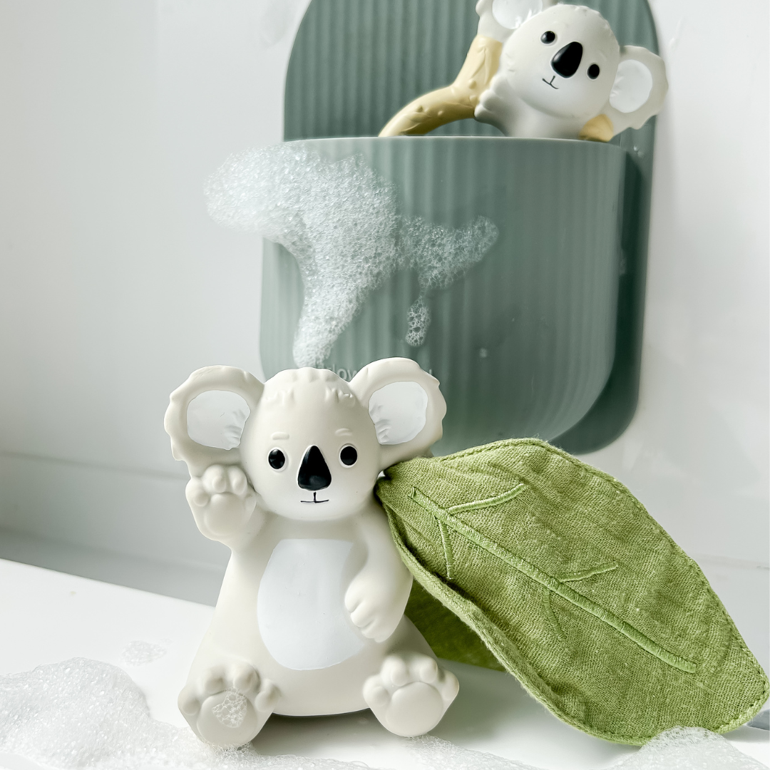 Banks the Koala Teether, Rattle and Scrunch.