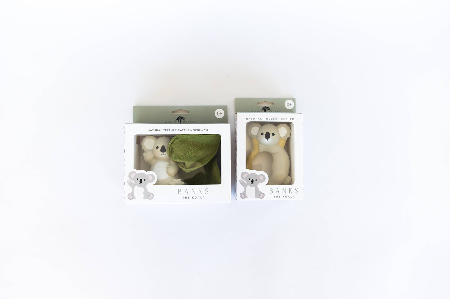 Banks the Koala Teether, Rattle and Scrunch.